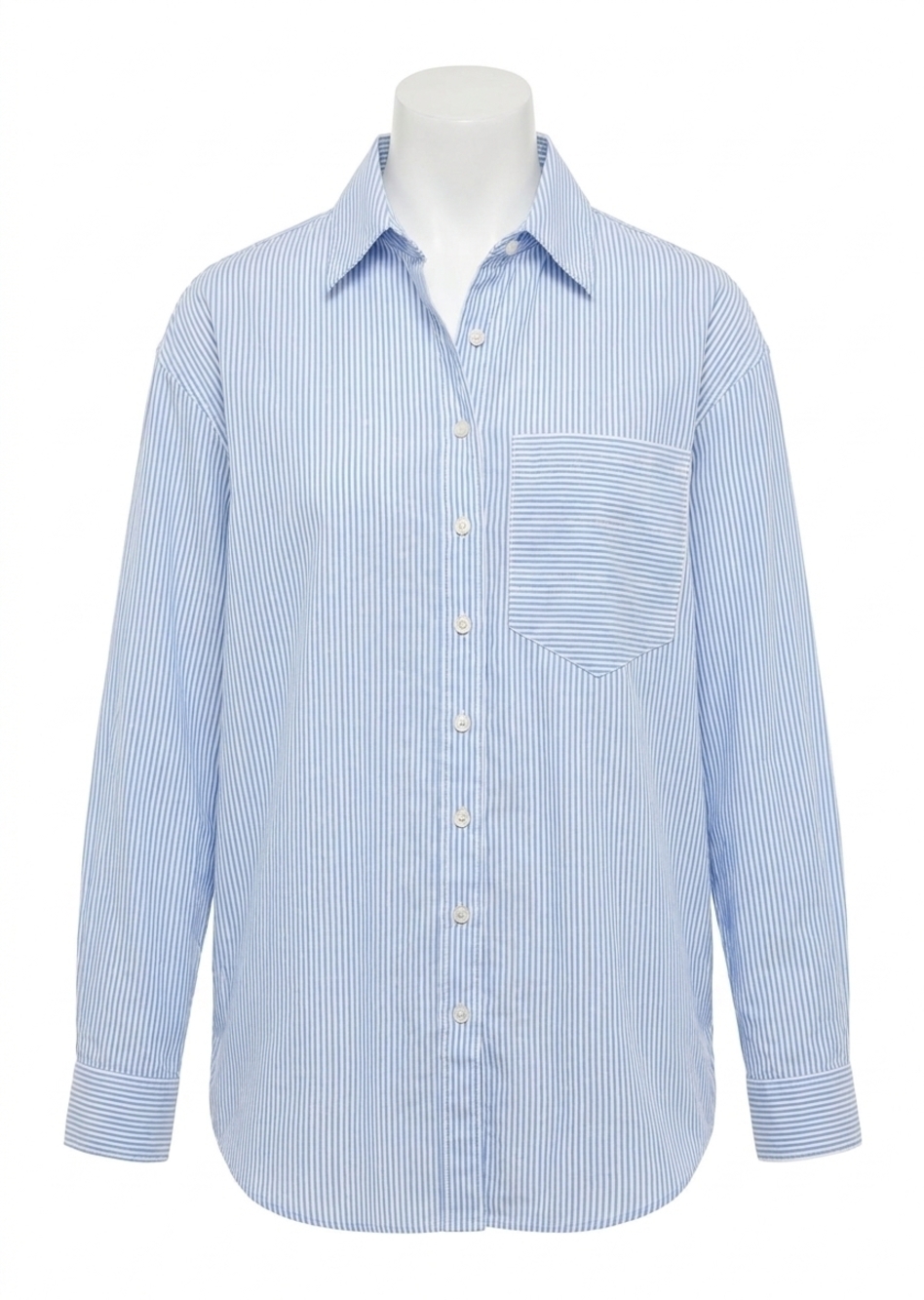 NEW DEREK LAM 10 CROSBY orianne striped shirt in blue multi